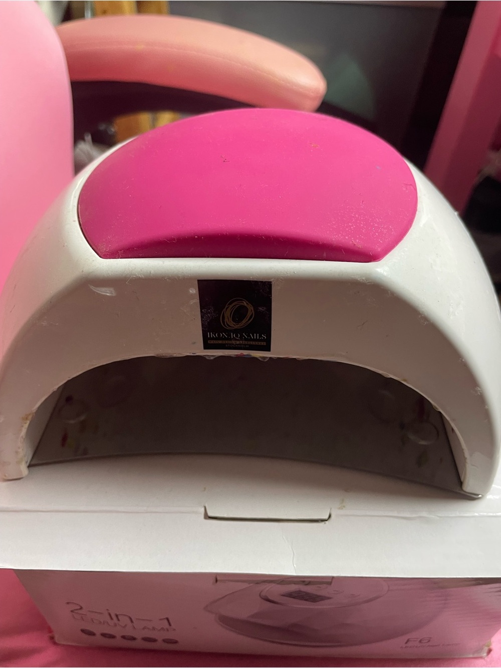 Pink Kids LED Nail Lamp